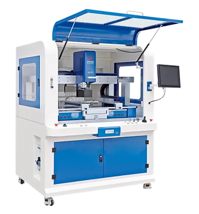 Visiškai automatinė BGA optinio išlygiavimo stotis